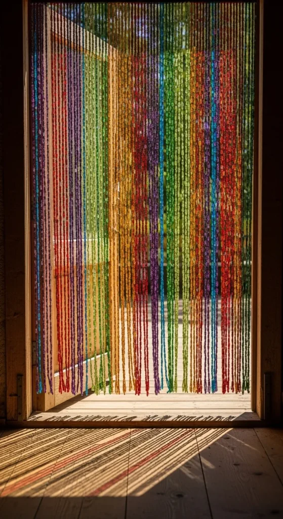 Add Beaded Curtains or Doorway Drapes