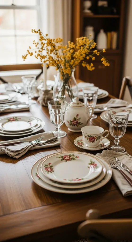 Mix Mismatched Dinnerware