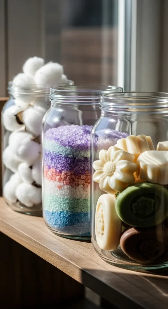 Use Clear Glass Jars for Storage