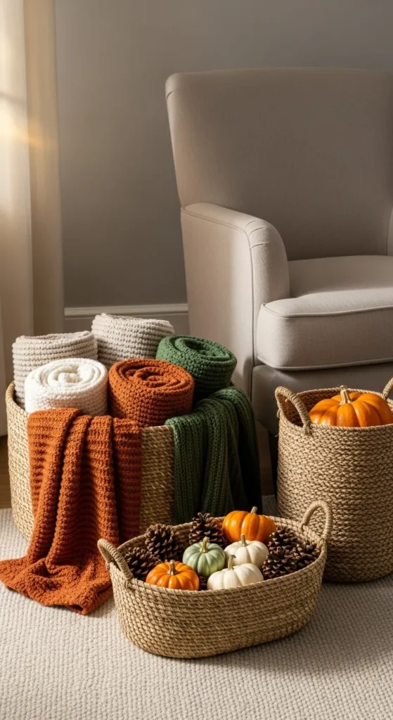 Decorate with Baskets and Textures