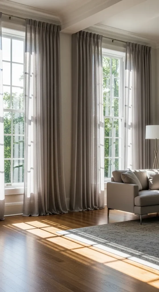 Use Curtains to Frame the Room
