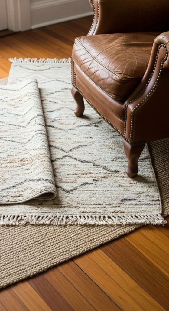 Layer Rugs for Texture