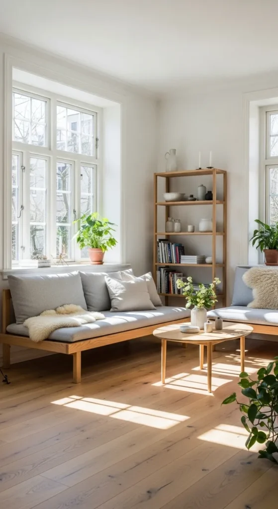 White Walls, Wooden Floors