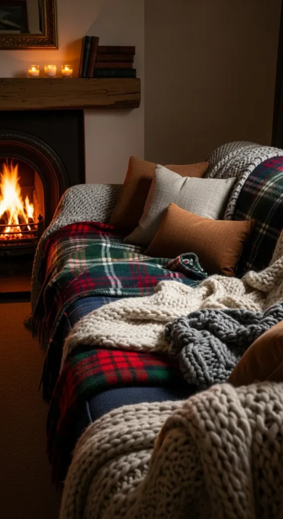 Cozy Throws and Plaid Blankets