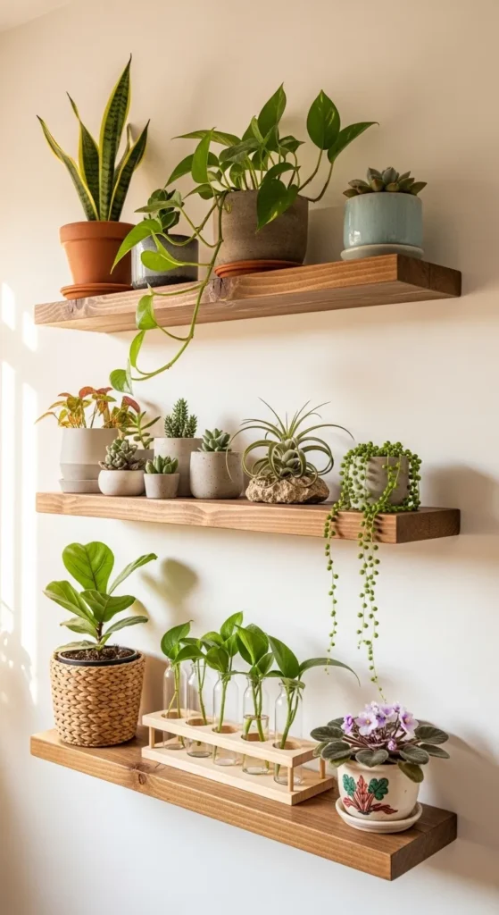 Hang Floating Shelves for Plants