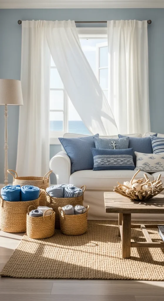 Summer Coastal Living Room