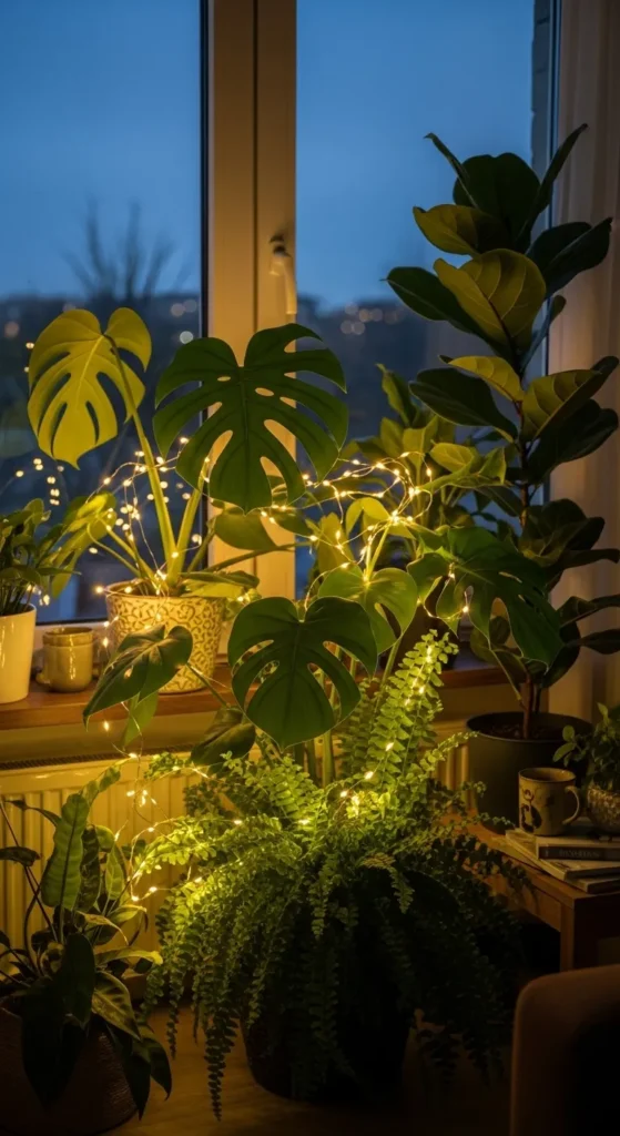 Add Fairy Lights Around Plants