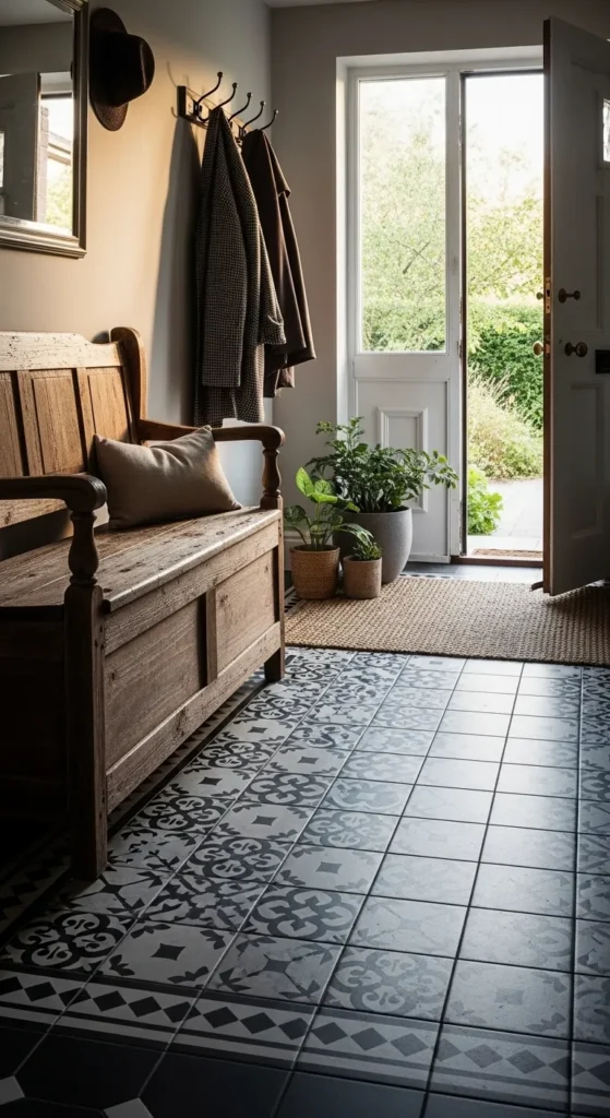 Add Patterned Floor Tiles