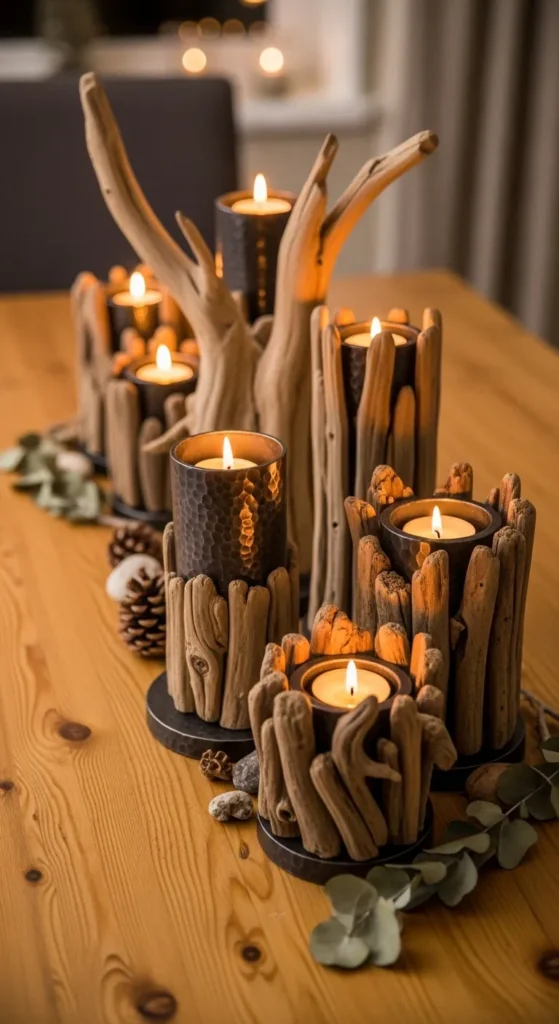 Rustic Candle Holders
