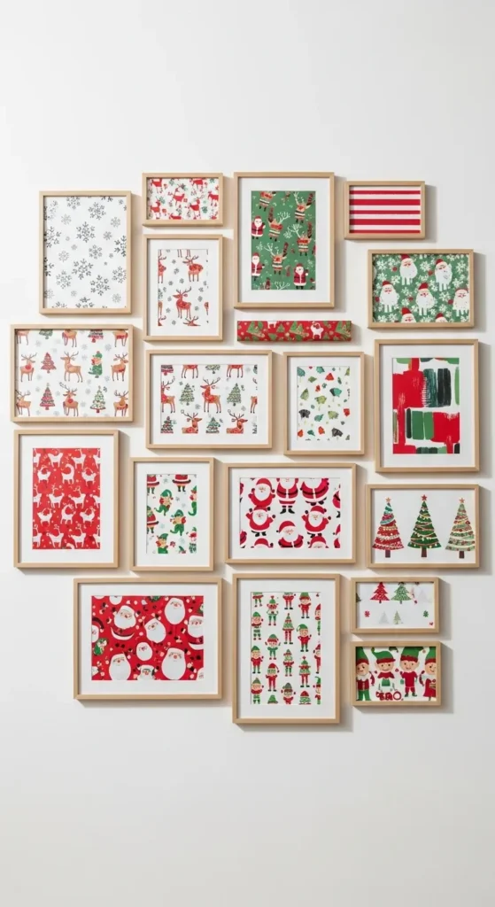 Use Wrapping Paper as Wall Art