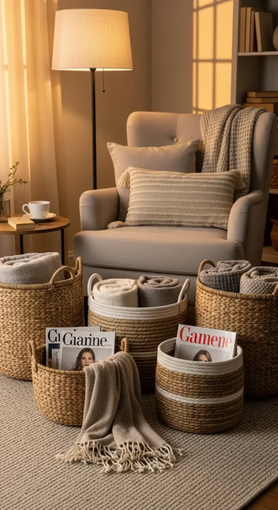 Bring in Woven Baskets