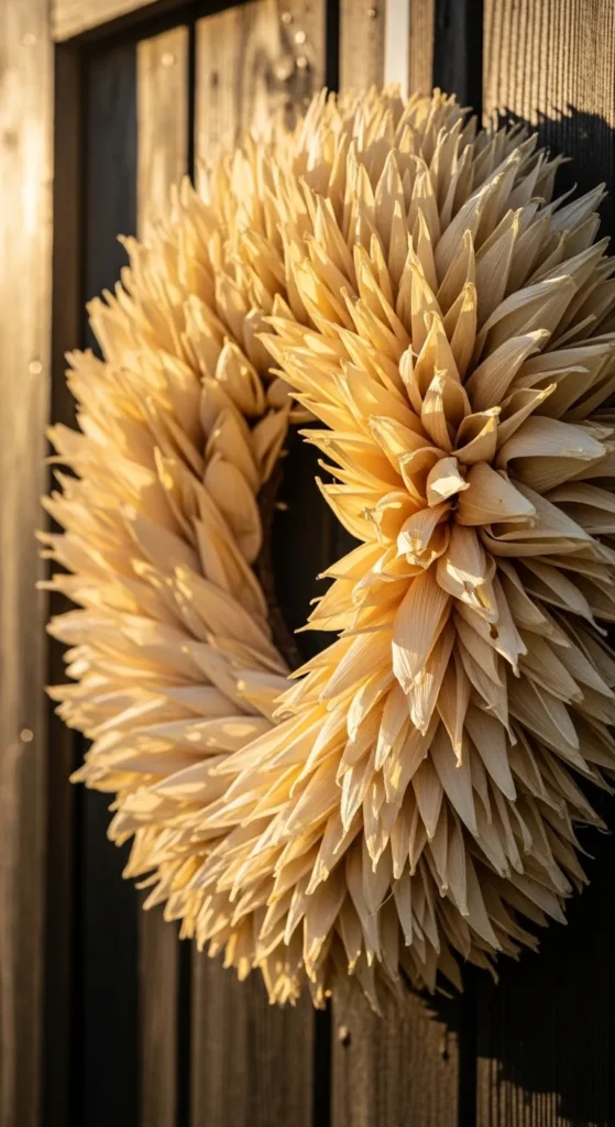 Corn Husk Harvest Wreath