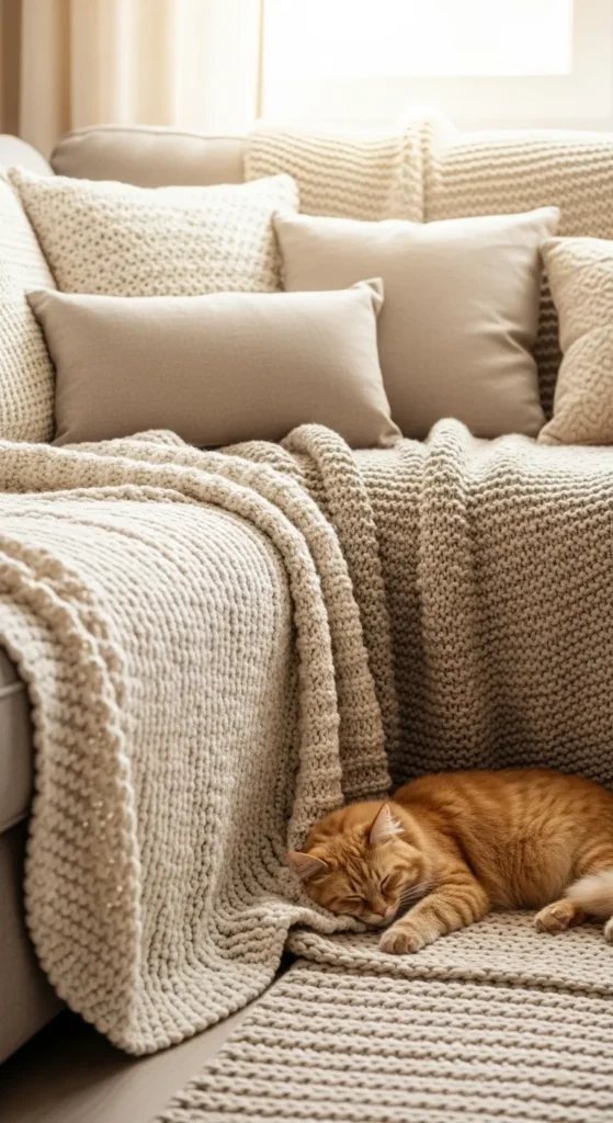 Cozy Up with Textured Throws
