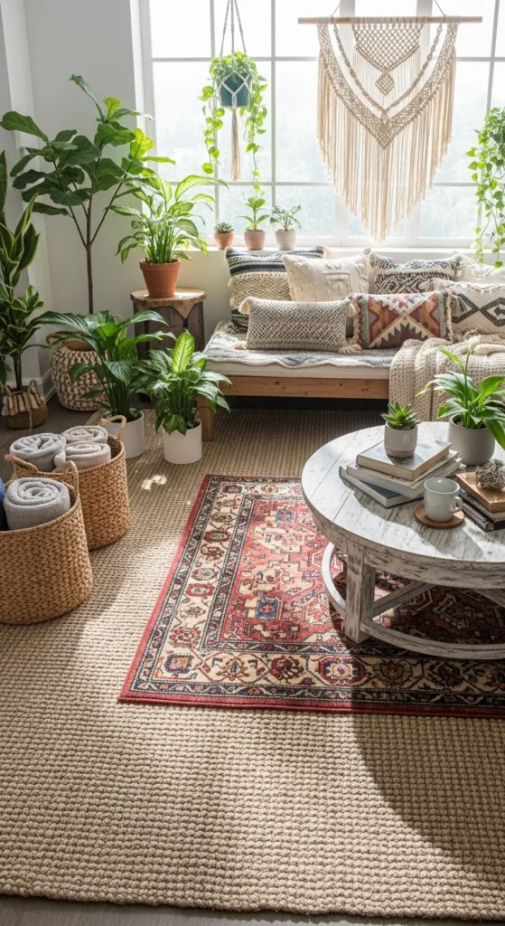 Layer Rugs for Added Style