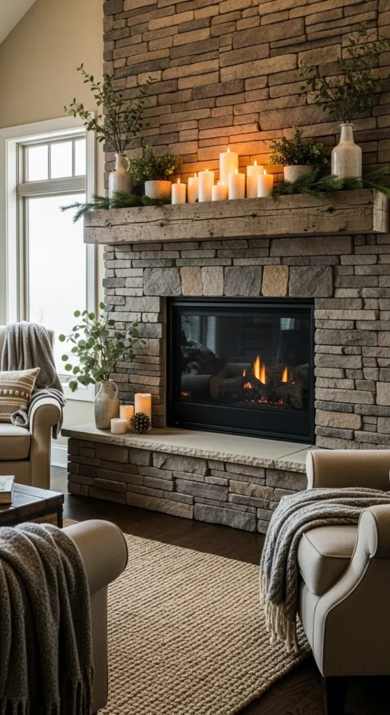 Stone Fireplace Surround