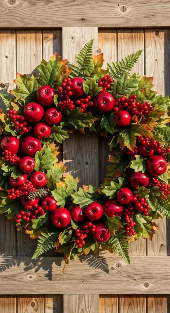 Apple and Berry Wreath