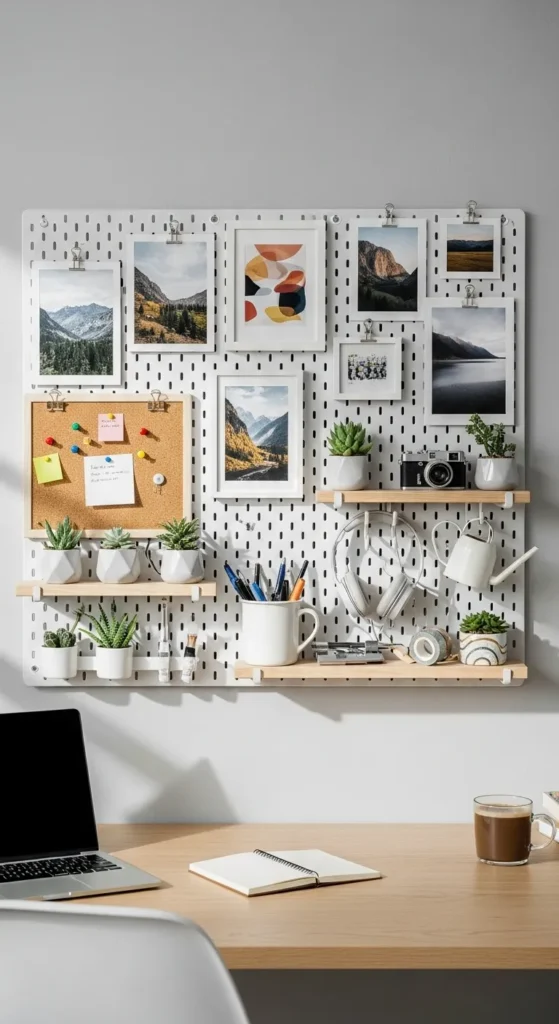 Use a Pegboard Organizer
