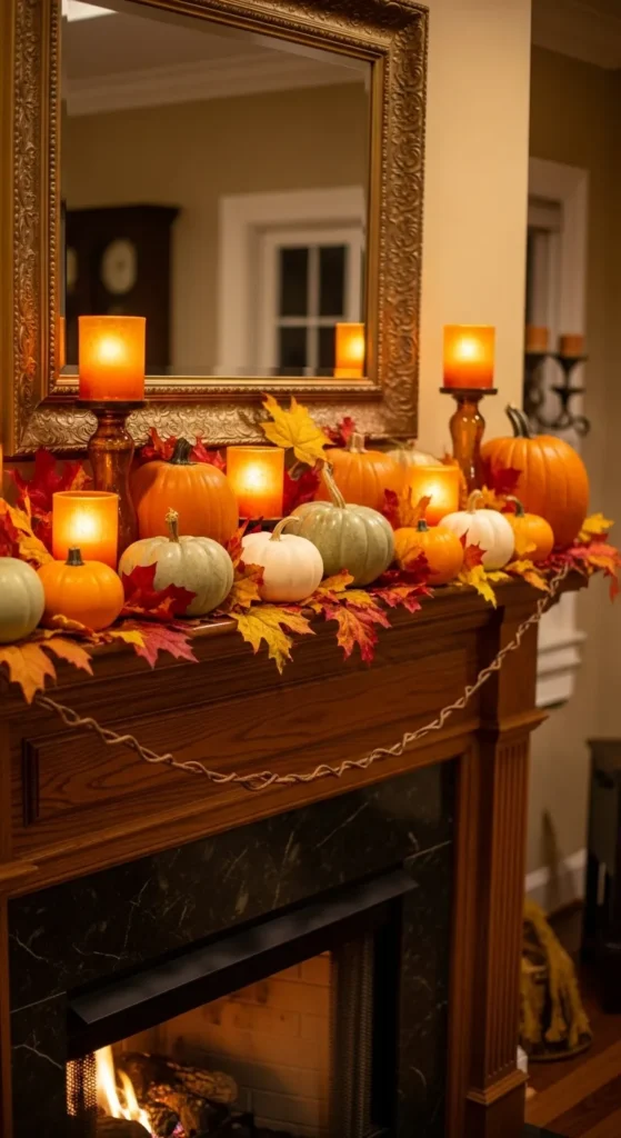 Fall Mantel Display