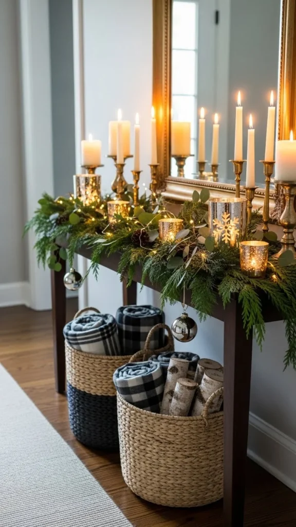 A Holiday Console Table