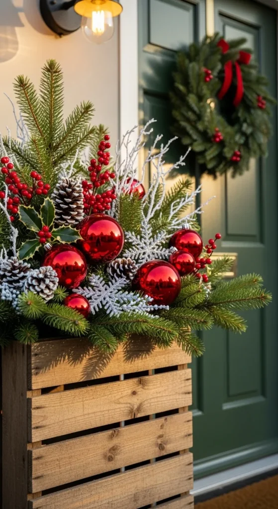 A Simple Wooden Crate Display
