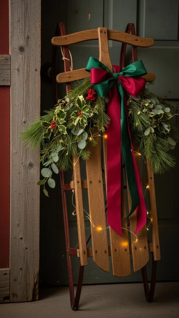 A Vintage Sled or Skis