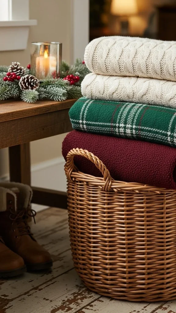 A Warm Basket of Blankets