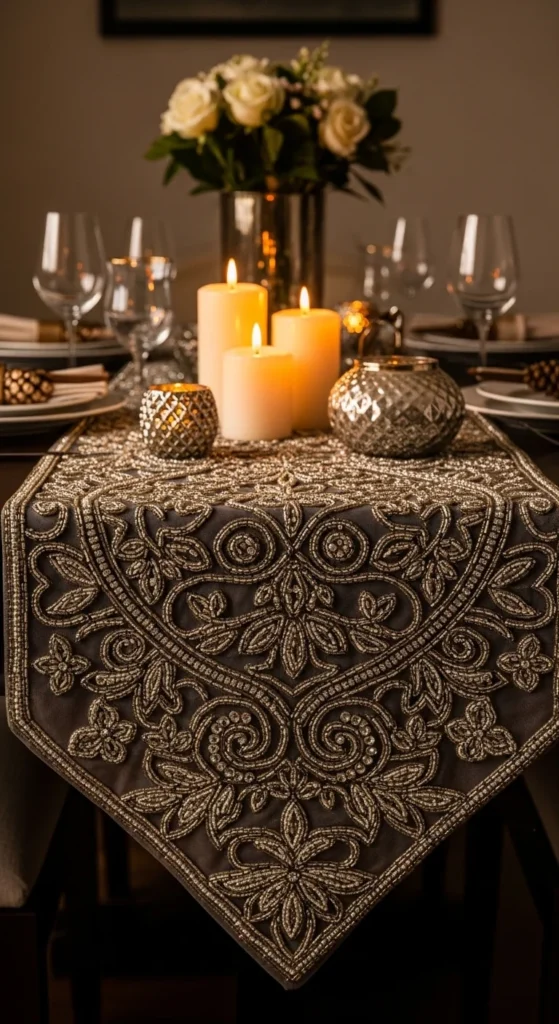 Beaded Table Runner Highlight