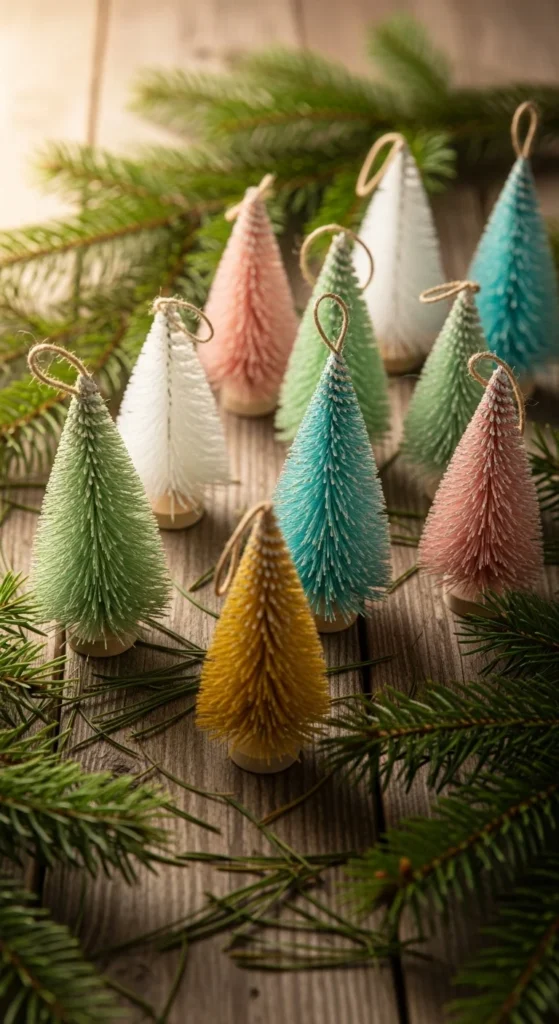 Bottle Brush Tree Ornaments