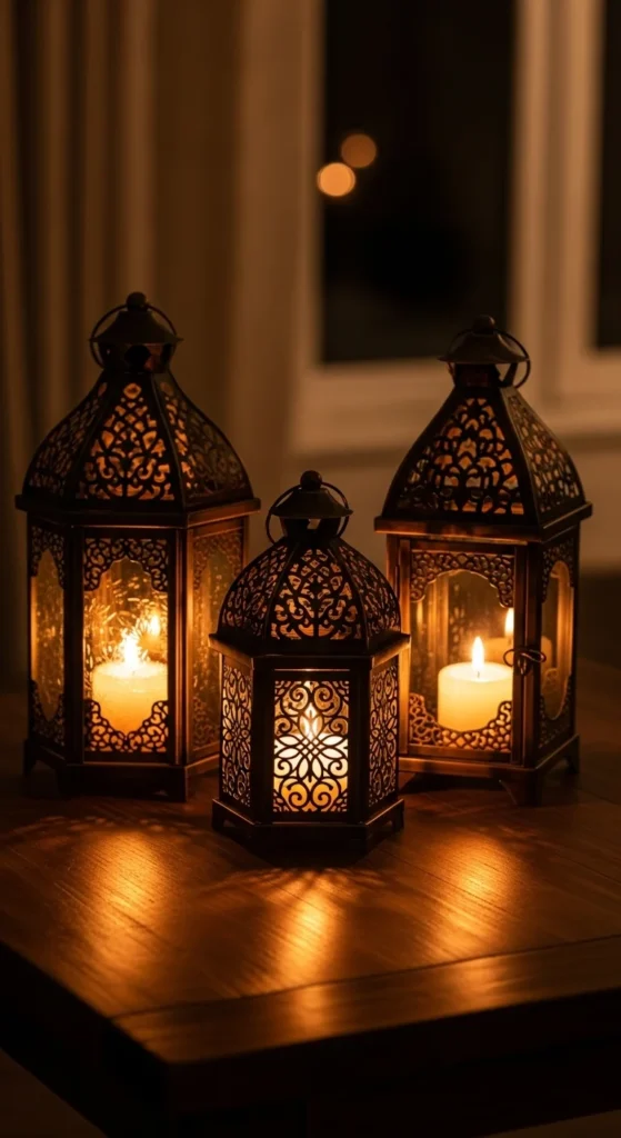 Candle Lantern Trio