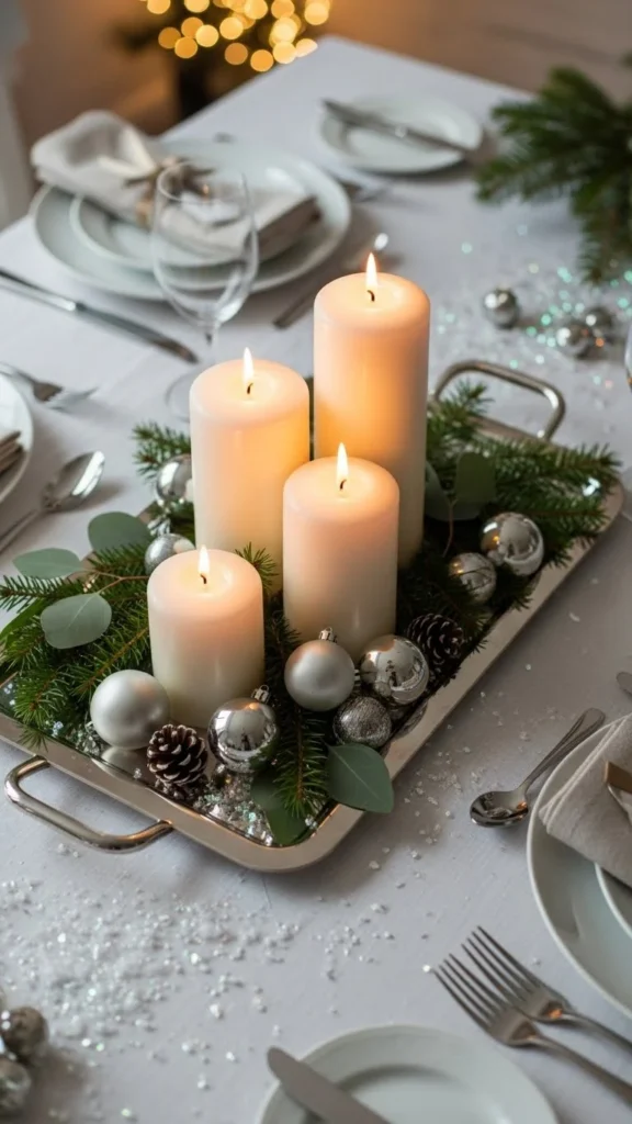 Candle Tray Centerpiece