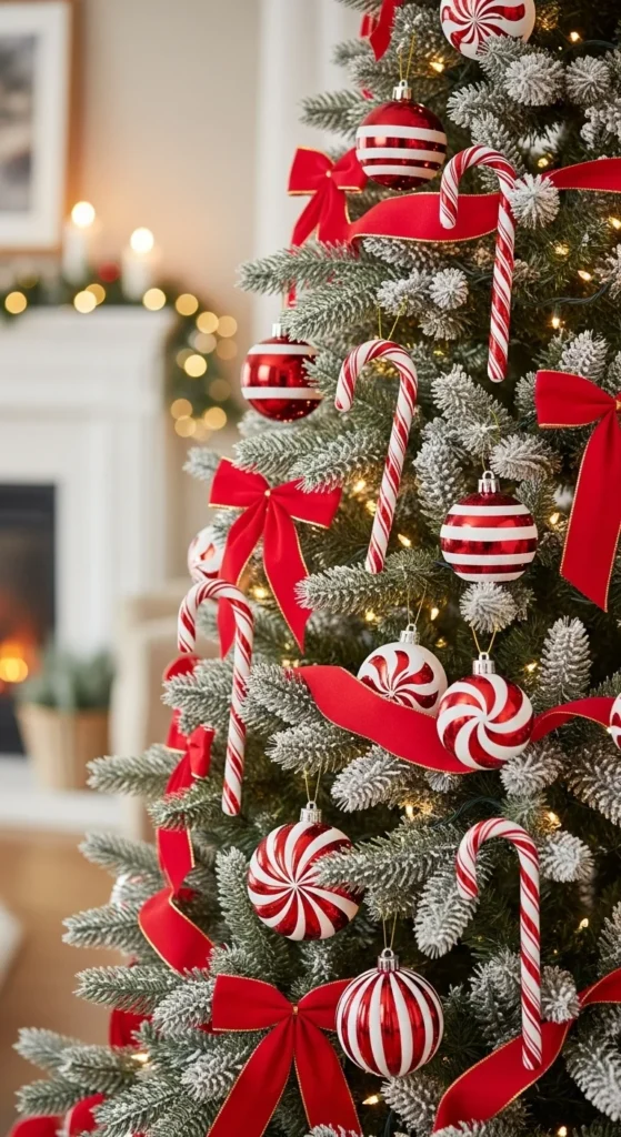 Candy Cane Red & White