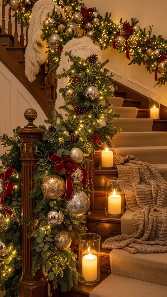Christmas Staircase Decor