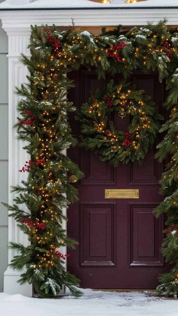 Classic Garland-Framed Doorway