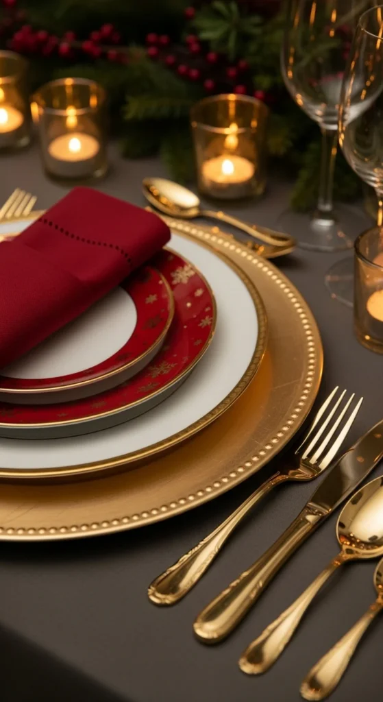 Classic Red and Gold Layers