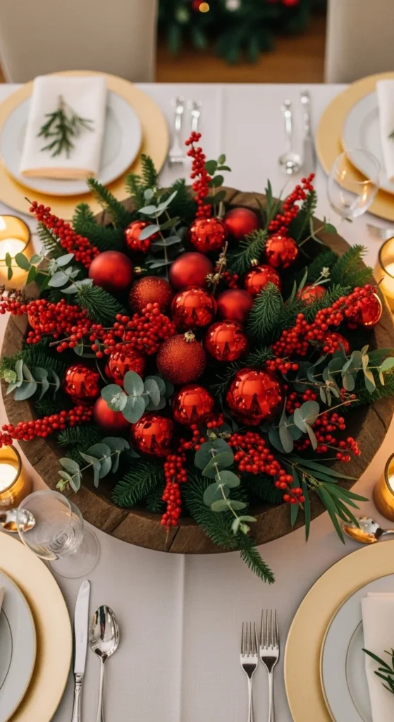 Classic Red and Green Center Bowl