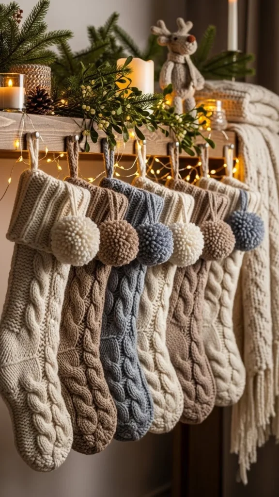 Cozy Knit Stocking Shelf