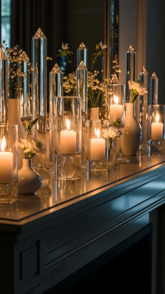 Crystal and Candle Display
