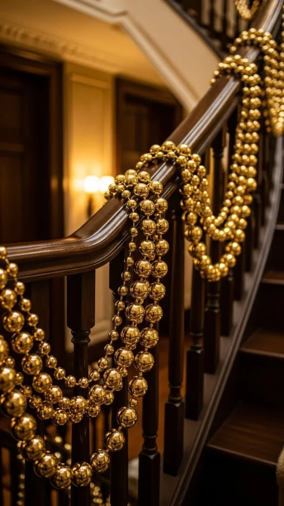 Elegant Gold Bead Garland