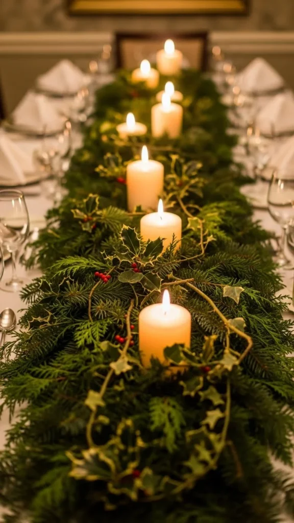 Evergreen Garland Runner