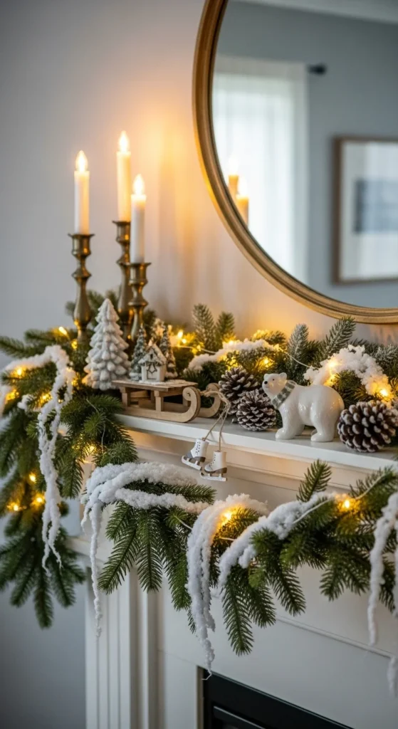 Faux Snow Garland