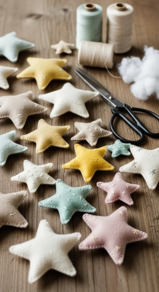 Felt Star Ornaments
