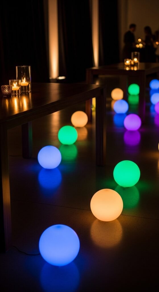 Floating LED Orbs