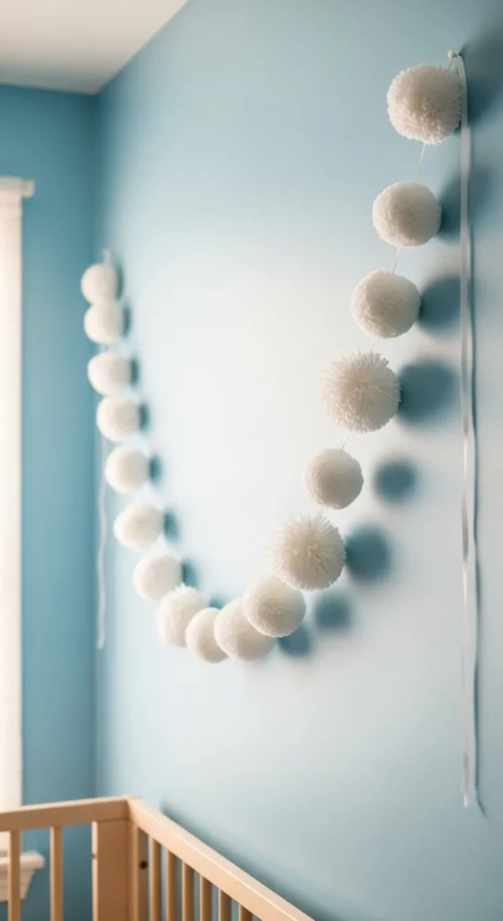 Fluffy Pom-Pom Garland