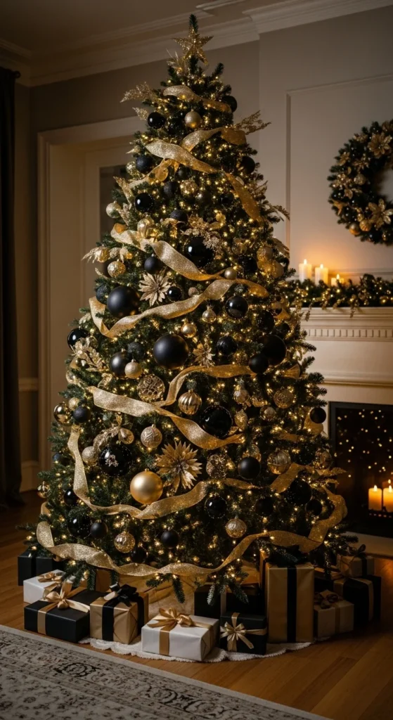 Glamorous Black & Gold