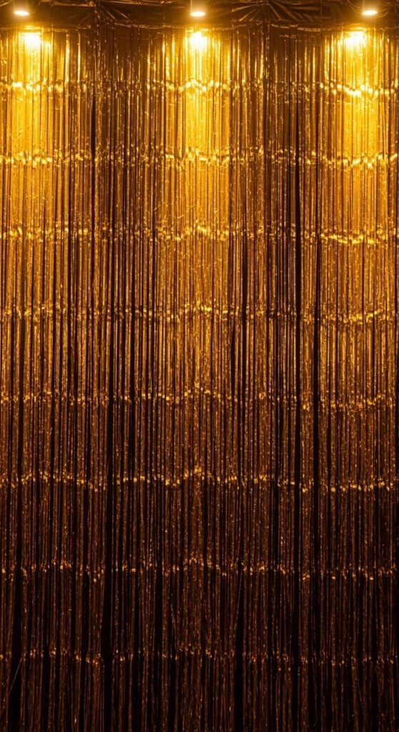 Gold Fringe Wall
