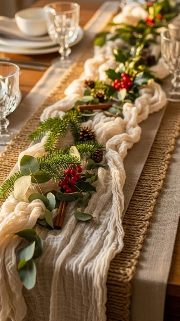 Layered Textured Table Runner