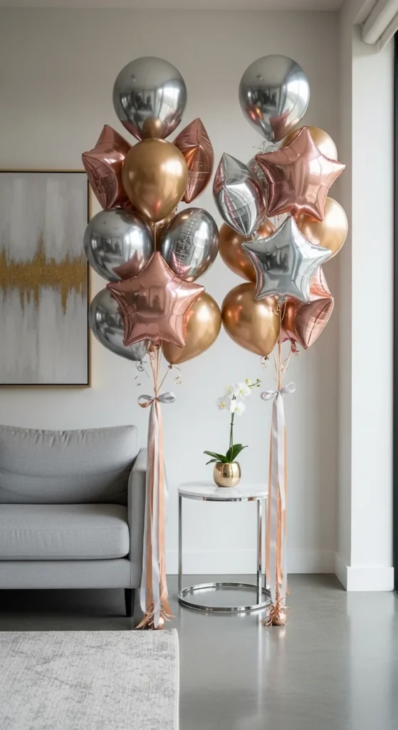 Metallic Balloon Bouquets