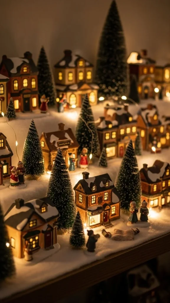Mini Christmas Village Display