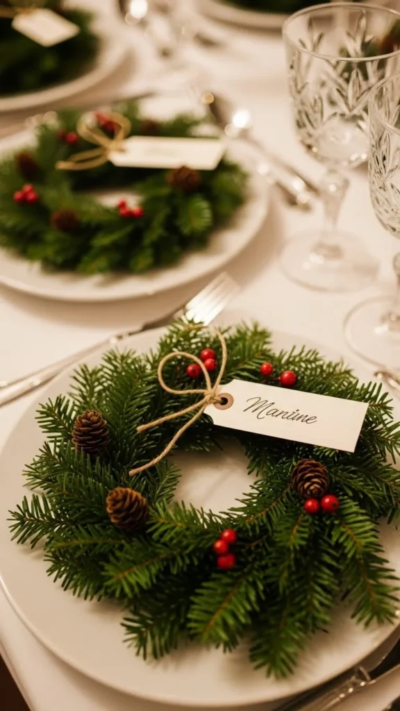 Mini Wreath Place Settings