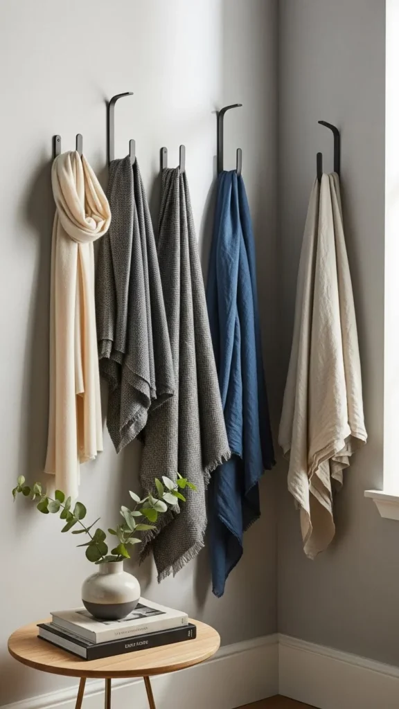 Minimal Wall Hooks for Accessories